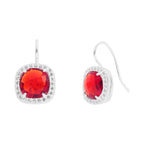 Boucles d'Oreilles Sira Rouge Rubis