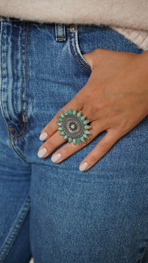 Bague Zuni Sun