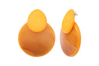 Caramel Orange Acetate Earrings